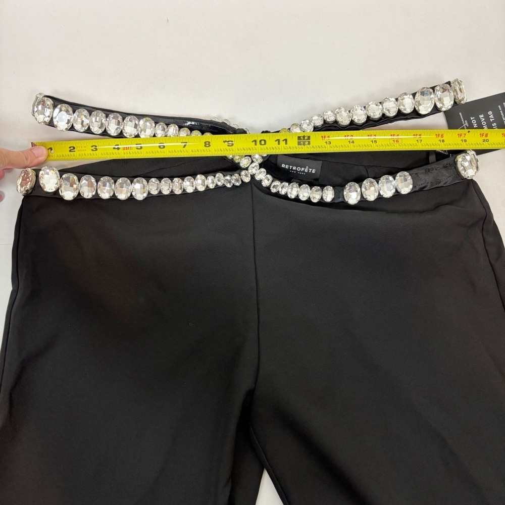 RETROFETE Kaz Pant in Black & Silver Size XL - Picture 13 of 15